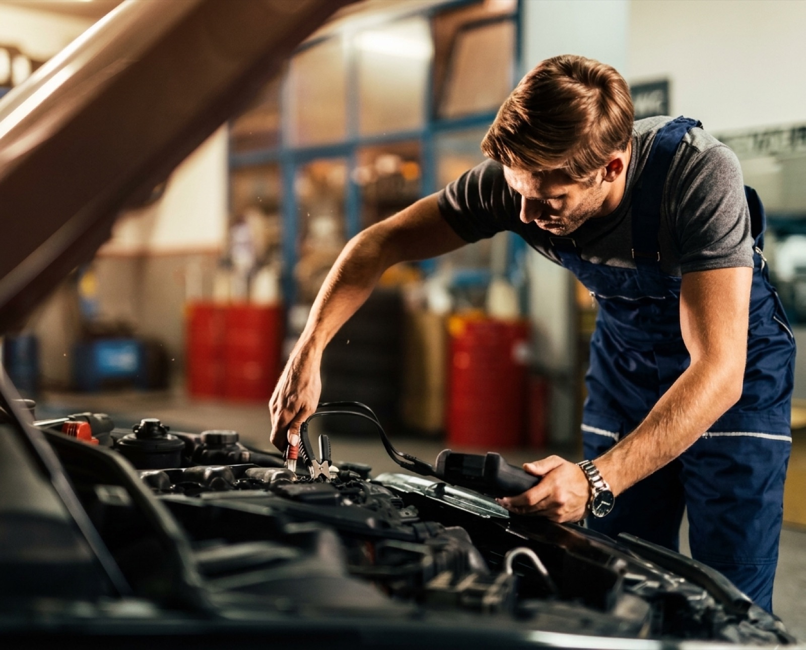 Battery replacement at Marden Cross Garage